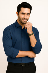 Men classic Blue formal shirt